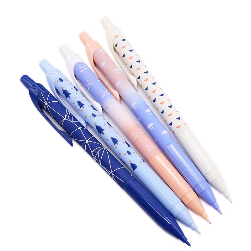 GANSSIA Blue Series Mechanical Pencils 0.5mm Point Lead Automatic Pencil for Drafting and Sketching Pack of 5 Pcs - Image 1